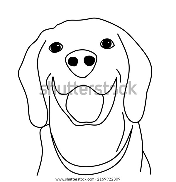 Pet Line Art Isolated On White Stock Illustration 2169922309 | Shutterstock