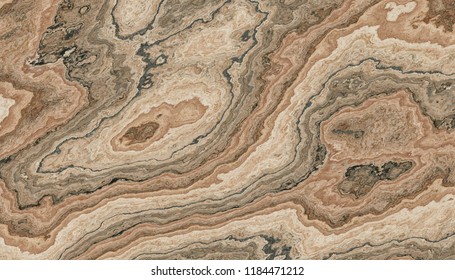 Petrified Wood Pattern. Abstract Marble Texture And Background. 2d Illustration