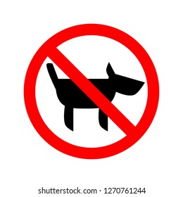 Pets Not Allowed Sign Stock Illustration 1270761244 | Shutterstock