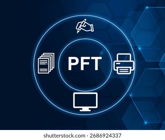 PFT acronym. Printer Font is a set of typefaces used in printers for rendering text documents.