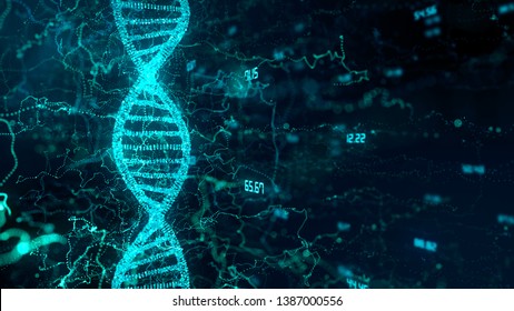 Pharmaceutical Research Into Gene Therapy And Genetic Engineering Of Human Genes DNA For Medical Research - 3D Render