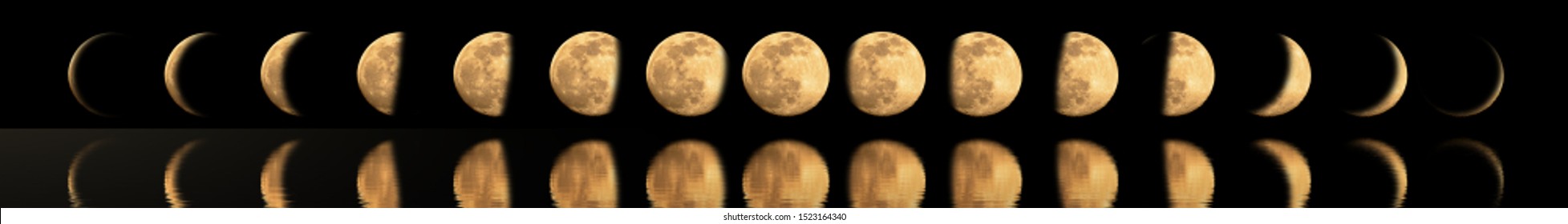 Phases Moon Shadow Moon Lunar Cycle Stock Illustration 1523164340 Phases Moon Shadow Moon Lunar Cycle Stock Illustration 1523164340