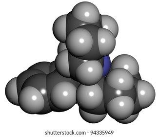 Phencyclidine (PCP) Drug Molecule, Chemical Structure