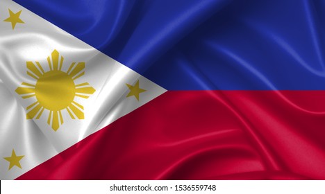 Philippine Flag Country Symbol Illustration Stock Illustration ...