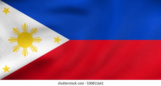 Philippines Flag Fabric Texture Stock Photo (Edit Now) 1716666382