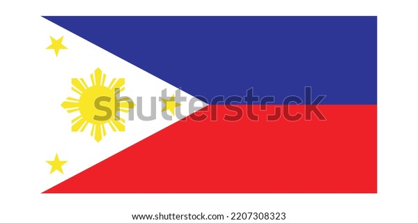 Philippines Flag High Definition Vector Illustration Stock Illustration ...