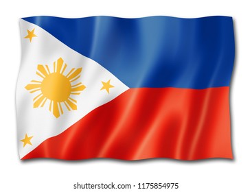 Philippines Vector Flag Waves Bends Waving Stock Vector (Royalty Free ...