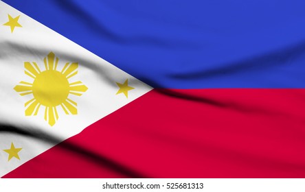 Philippines Flag Silk Copyspace Your Text Stock Illustration 1053288554