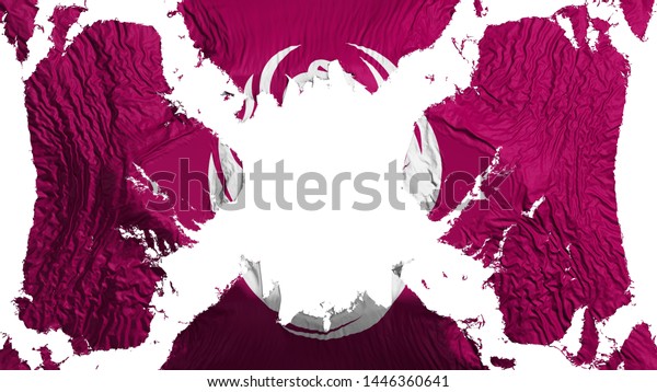 Phoenix city, capital\
of Arizona state torn flag fluttering in the wind, over white\
background, 3d\
rendering