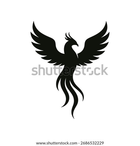 Phoenix Silhouette – Minimal Vector