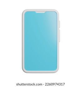 Phone Gadget Blank 3d rendering illustration