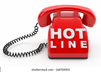 Phone Hot Line Concept