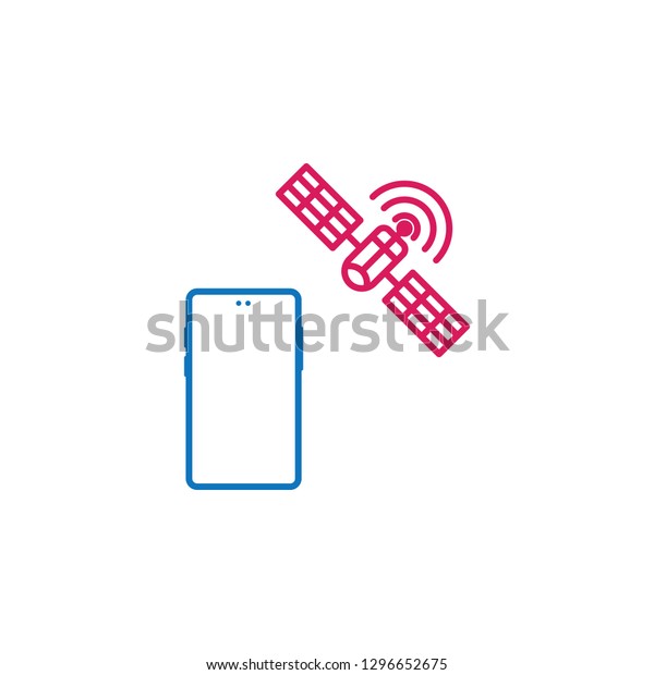 phone,\
location, satellite, service, signal icon. Element of mobile and\
smartphone icon for mobile concept and web apps. Detailed phone,\
location, satellite, service, signal\
icon
