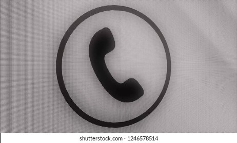 Phone Ring Icon Animation. Incoming Call. Animation Call Icon. Handmade Scribble Animation Of A Phone Ringing. Animated Cell Phone Ringing