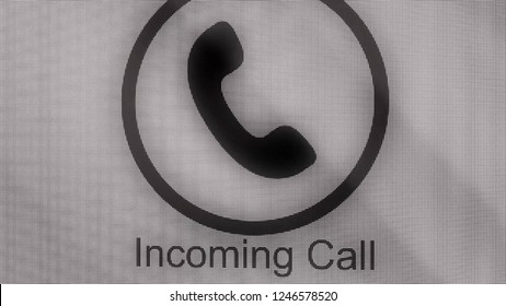 Phone Ring Icon Animation. Incoming Call. Animation Call Icon. Handmade Scribble Animation Of A Phone Ringing. Animated Cell Phone Ringing