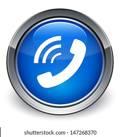 Blue Phone Icon High Res Stock Images Shutterstock
