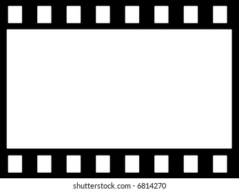 Seamless Horizontal Blank Traditional Retro Film Stock Vector (Royalty ...