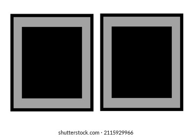 Photo frames background,group of photo frames,empty photo frame background
