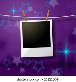 Photo Frames Showing Blank Space And Photography