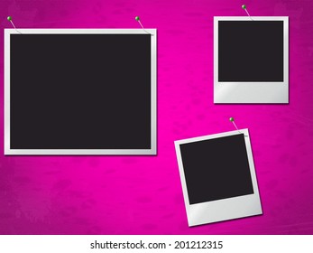 Photo Frames Showing Text Space And Photograph
