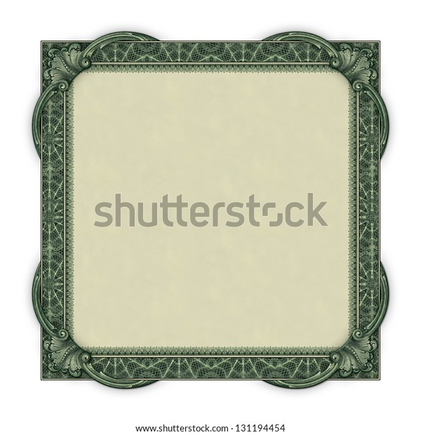 Photoillustration Borderframe Using Elements Dollar Bill Stock ...