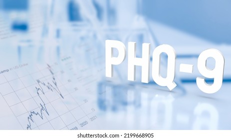 Phq 9 Or Patient Health Questionnaire 9 For Medical Or Sci Concept 3d Rendering