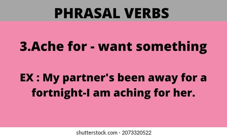 Phrasal Verb English Grammar Image