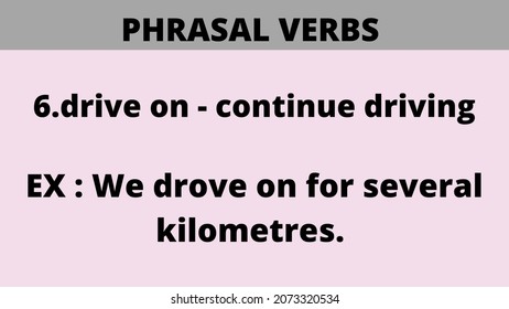 Phrasal Verb English Grammar Image