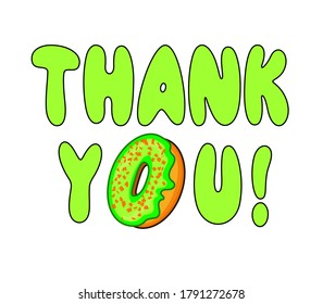 Phrase Thank You Donut Stock Illustration 1791272678 | Shutterstock