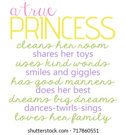 Phrase True Princess House Rules