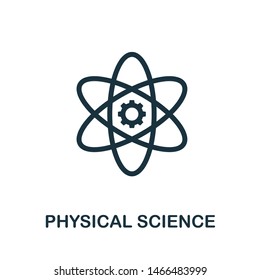 Physical Science Icon Illustration. Creative Sign From Science Icons Collection. Filled Flat Physical Science Icon For Computer And Mobile. Symbol, Logo Graphics.