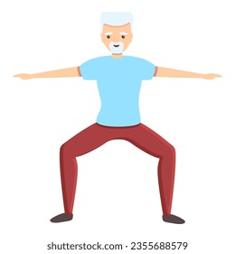 Physical senior exercise icon. Cartoon of physical senior exercise icon for web design isolated on white background - Powered by Shutterstock