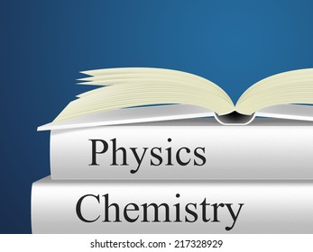 Physics Books Indicating Textbook Science And Chemical