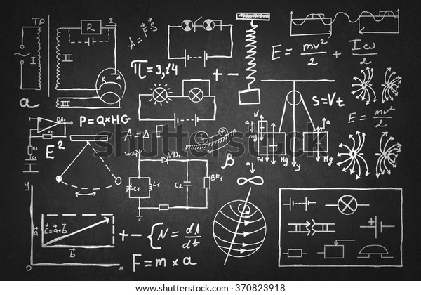 Physics Formulas On Board Stock Illustration 370823918 | Shutterstock