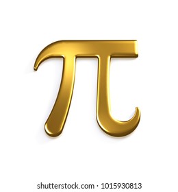 Pi Number Gold Mathematical Symbol 3d Stock Illustration 1015930813 ...