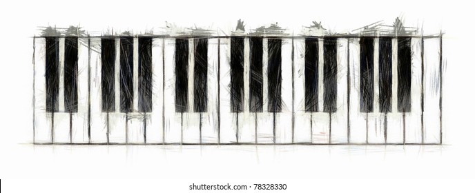 Piano Keyboard Drawing Images Stock Photos Vectors Shutterstock