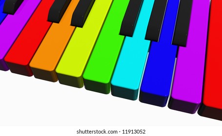 Piano Rainbow Stock Illustration 11913052 