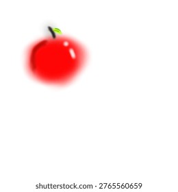 pic of bluring red apple