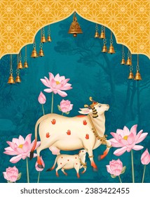 pichwai art cow indian wall art
