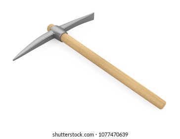 Pickaxe Isolated. 3D Rendering