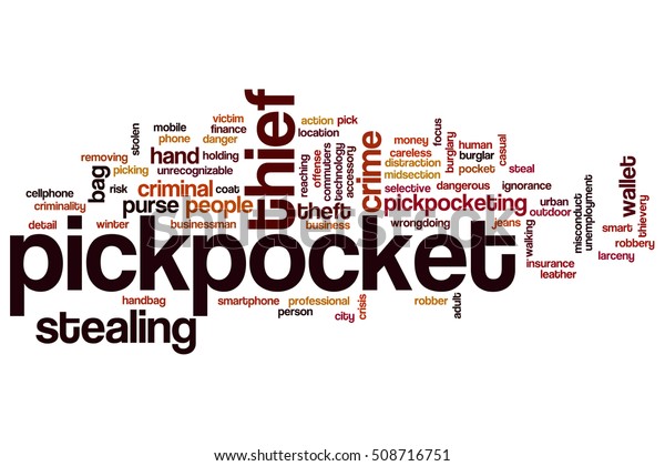 Pickpocket Word Cloud Concept Stock Illustration 508716751