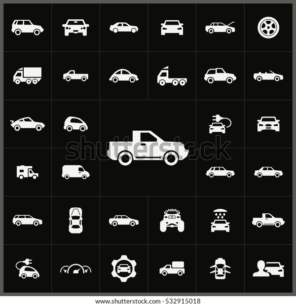 pickup\
icon. car icons universal set for web and\
mobile