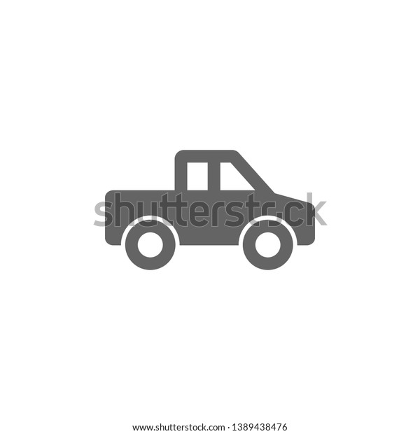 pickup  icon. Element of simple transport icon.\
Premium quality graphic design icon. Signs and symbols collection\
icon for websites