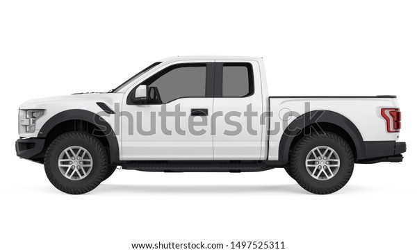 Pickup Truck Isolated 3d Rendering Stock Illustration 1497525311 