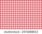 Picnic cloth background. Red square pattern. For International Picnic day or table cloth illustration.