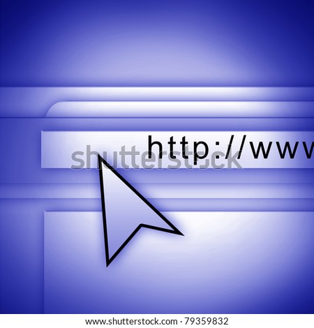 picture of arrow pointing at computer screen