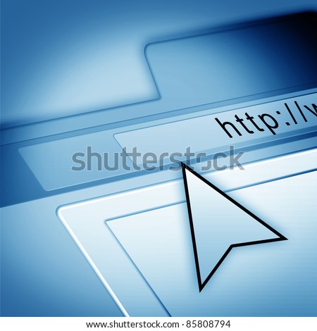 picture of arrow pointing at computer screen