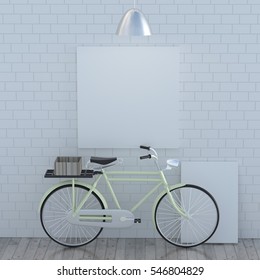 picture frame 3d rendering