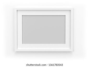 picture frame empty template 3D illustration