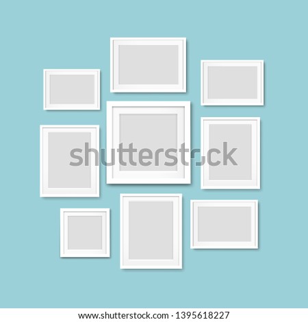 Picture Frame Isolated Mint Background 